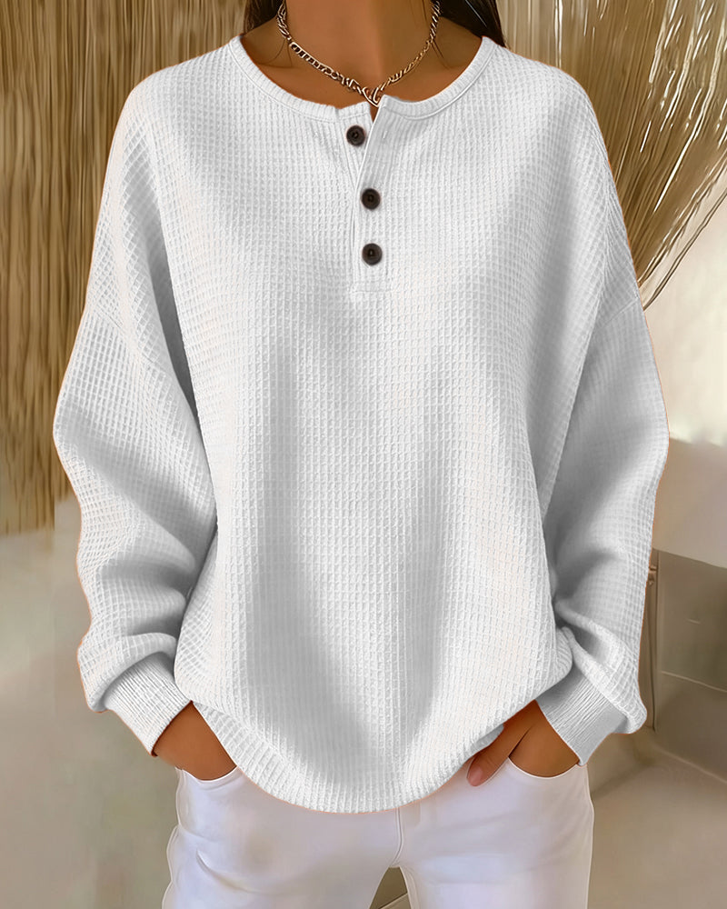 Modig Casual Långärmad Hoodie I Enfärg