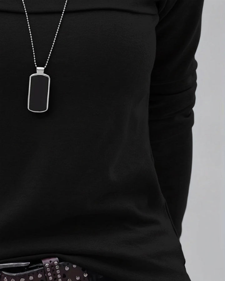 Topp Slim Fit Plisserad Lång Ärm