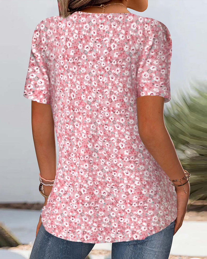 T-Shirt Tryckt Avslappnad Komfort
