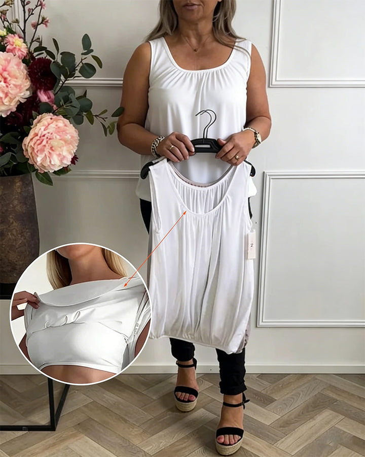 Tank Top Inbyggt Bh U-Ring Urskuren Casual