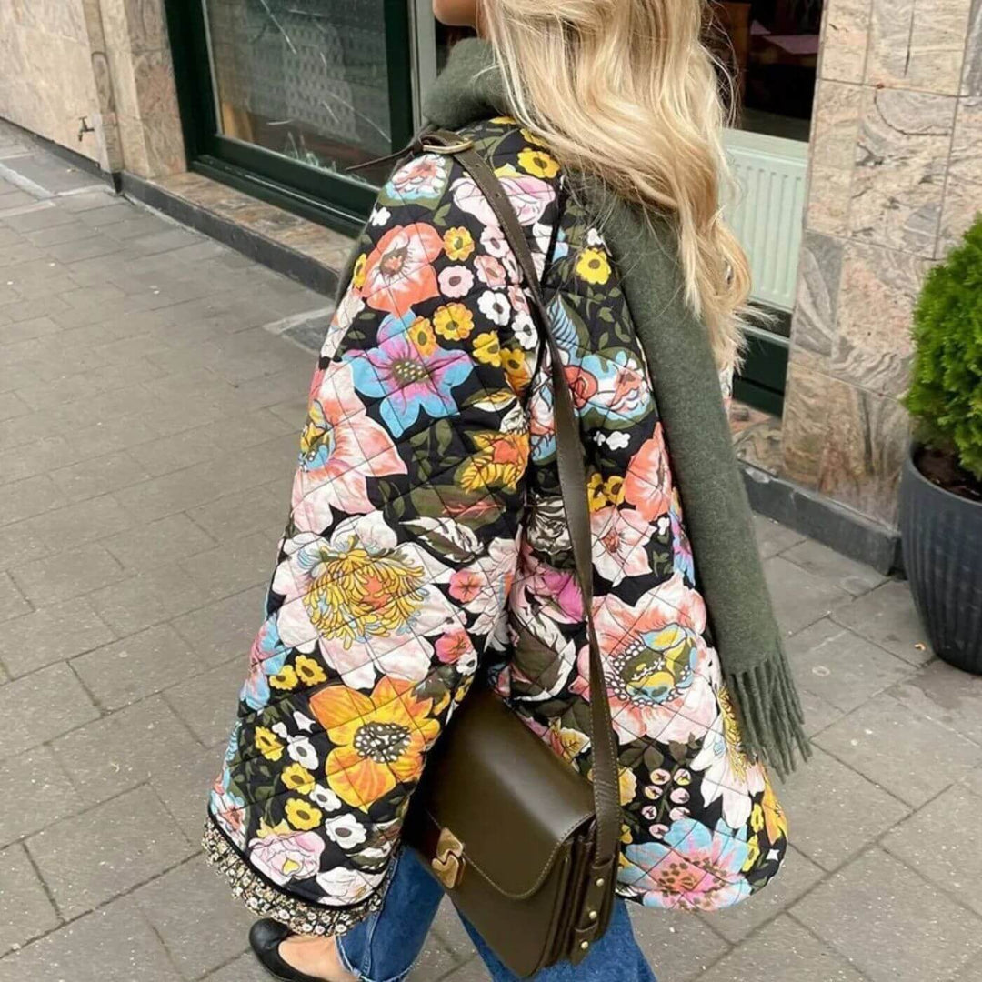 Maja™ - Varm Blommig Jacka