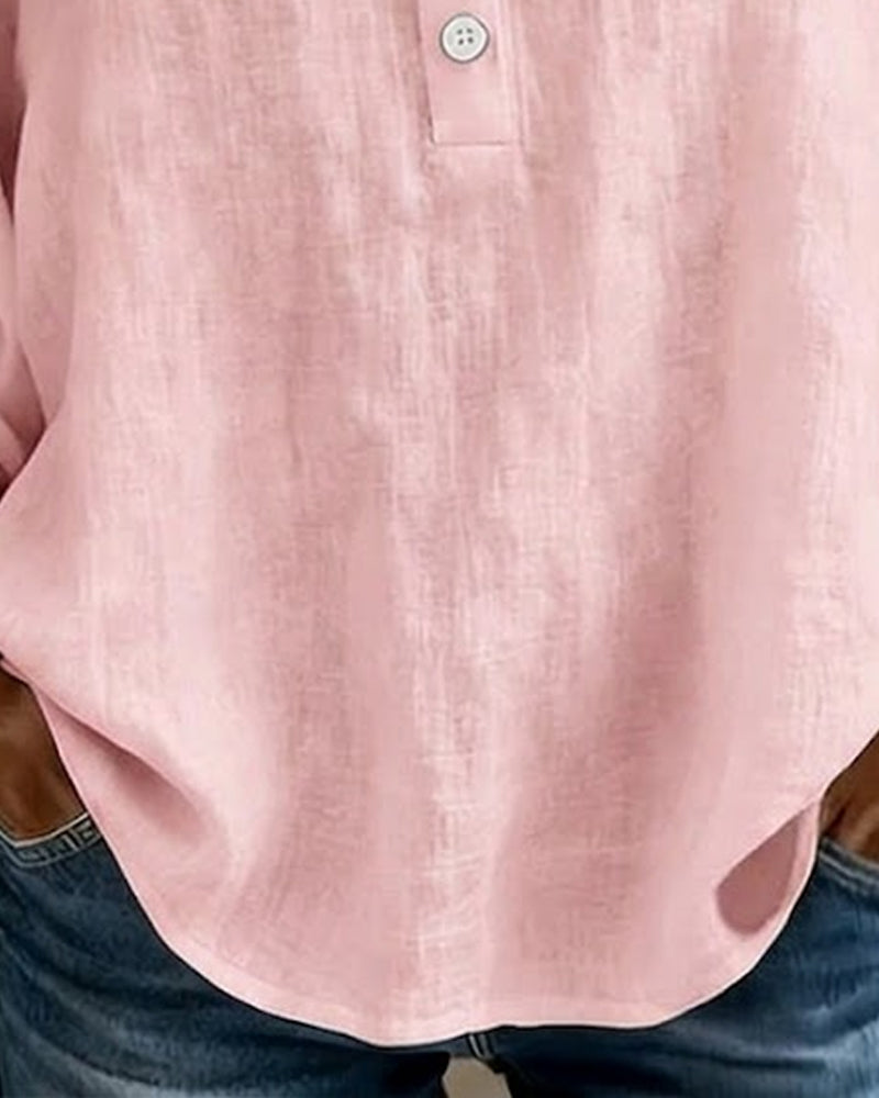 Blus Med Fyrkantig Hals Spets Puffärm